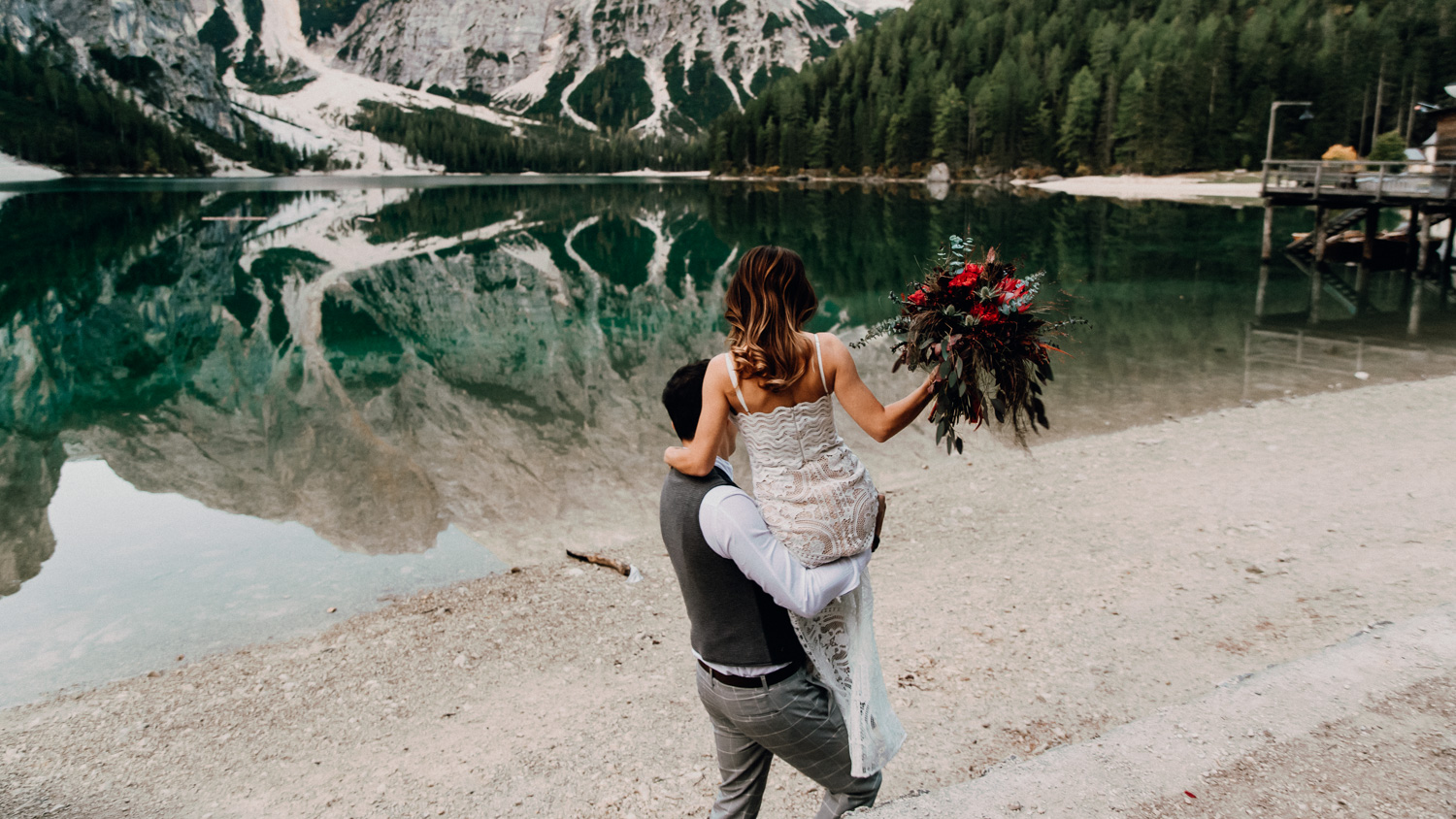 Lago Di Braies Wedding Photographer 16
