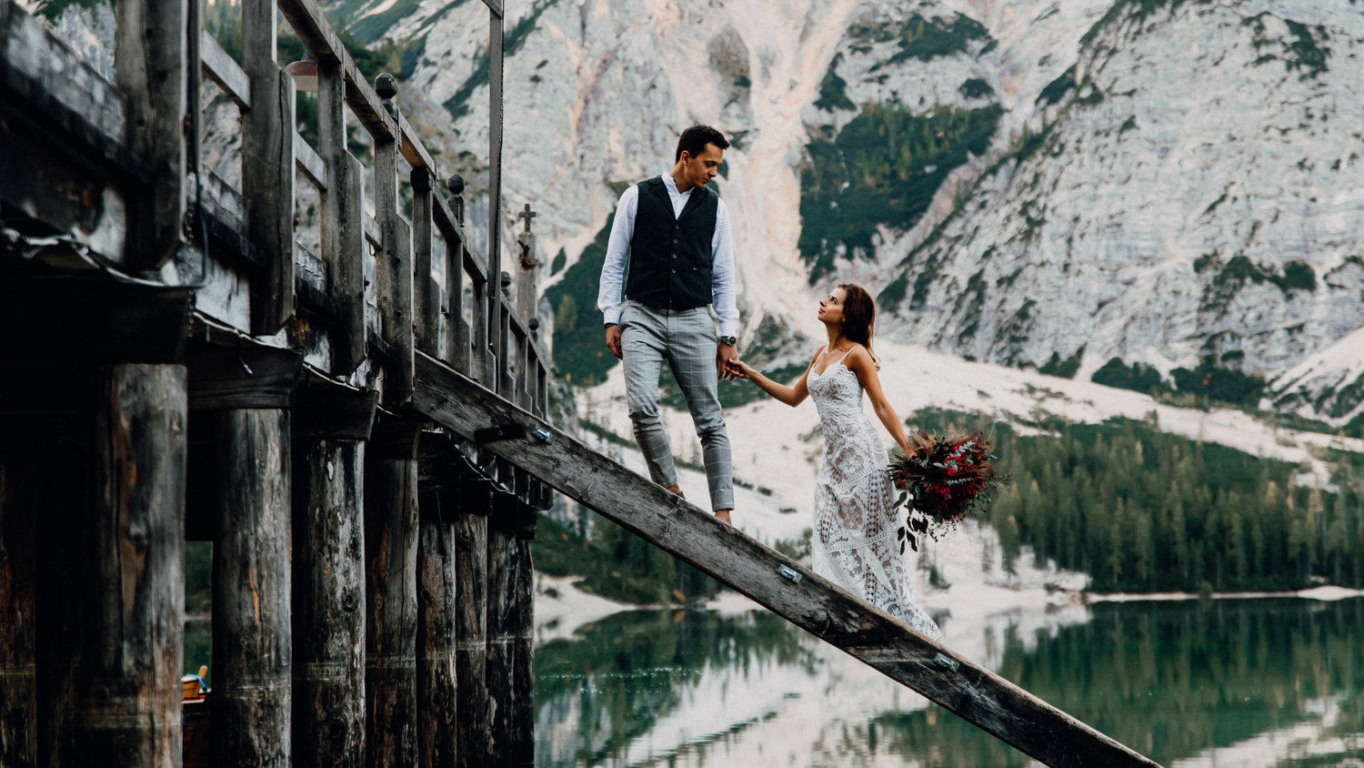 Lago Di Braies Wedding Photographer 46
